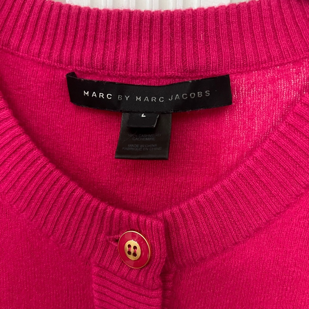 Marc by Marc Jacobs  button town pink pink sweater. Size medium.